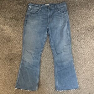 Citizens of Humanity Isola Cropped Bootcut Jeans Size 30 Mid Rise Stretch Denim